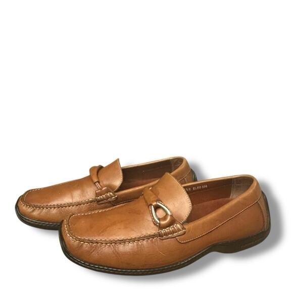 Donald J Pliner Eleo Driving Loafers Shoes Horsebit Moc Toe Brown Leather Sz 9.5 main image 16